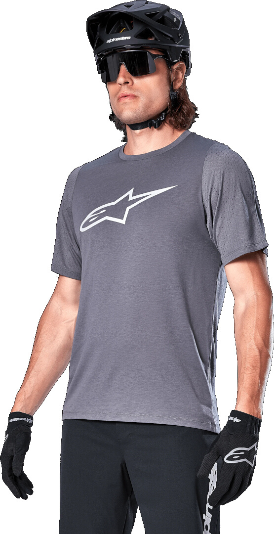 Alpinestars A-Dura Dri Astar Short Sleeve Bicycle Jersey grey S Figure 2