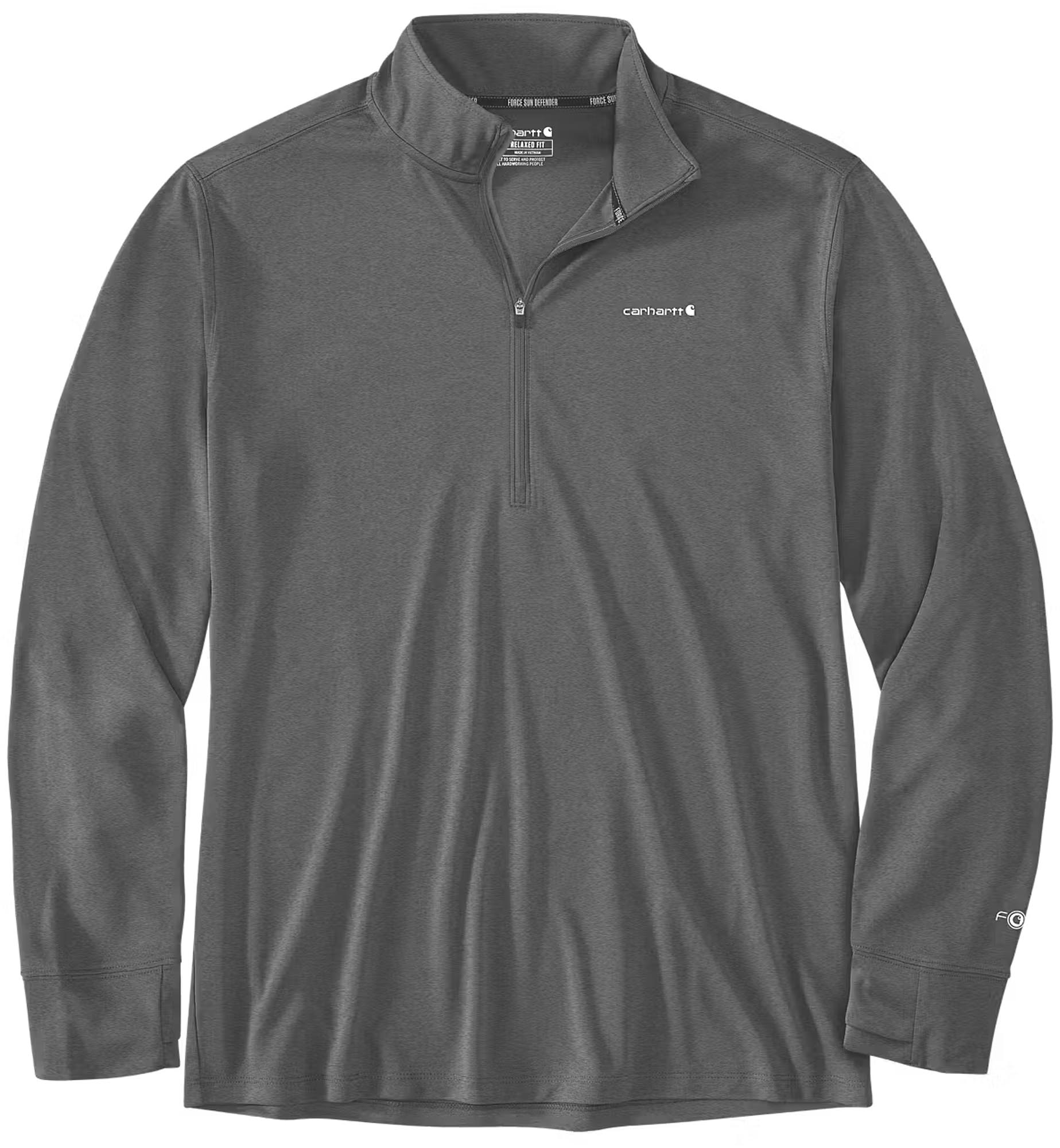 Carhartt Force Sun Defender Relaxed Half-Zip Funktionsshirt stahlfarben S Abbildung 1