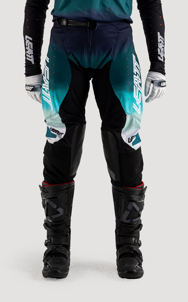 Leatt Moto 4.5 Lite Pantaloni de motocross pentru doamne Negru/Albastru/Alb S Figura 3