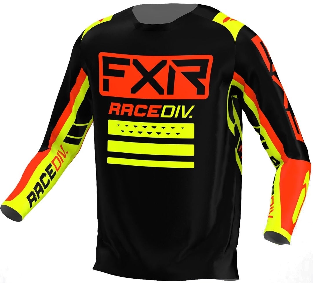 FXR Clutch Pro Motocross Jersey sort/rød/gul L Figur 1
