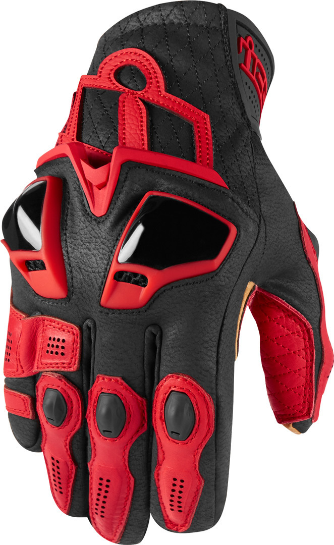 Icon Hypersport Short Gants noir/rouge S Figure 1