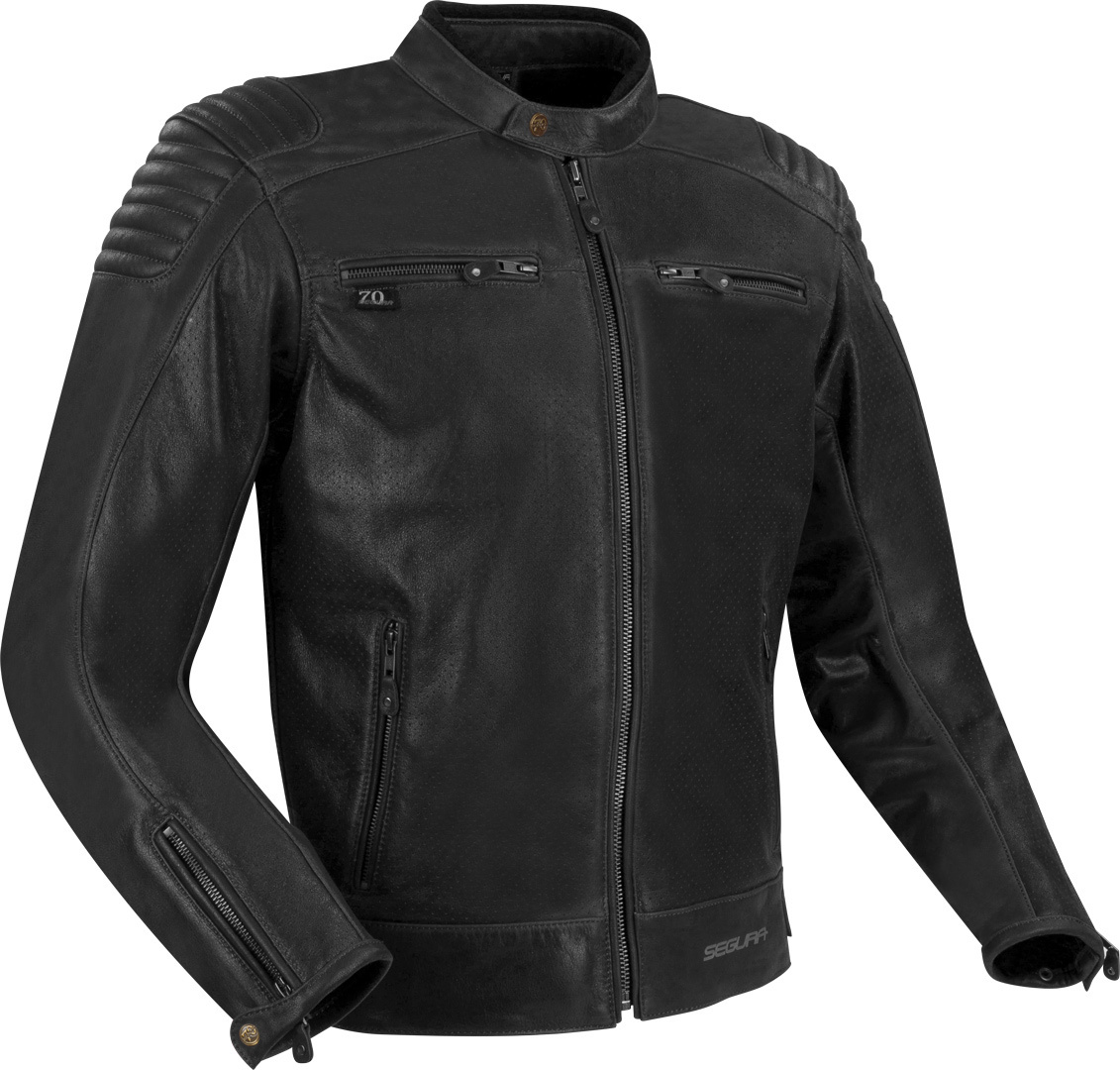 Segura Express perforated Motorcycle Leather Jacket black L Figure 1