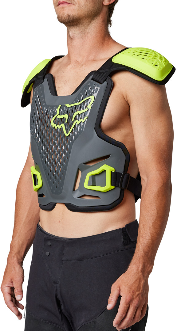 FOX R3 Veste protectrice Vert/Gris S/M Figure 2