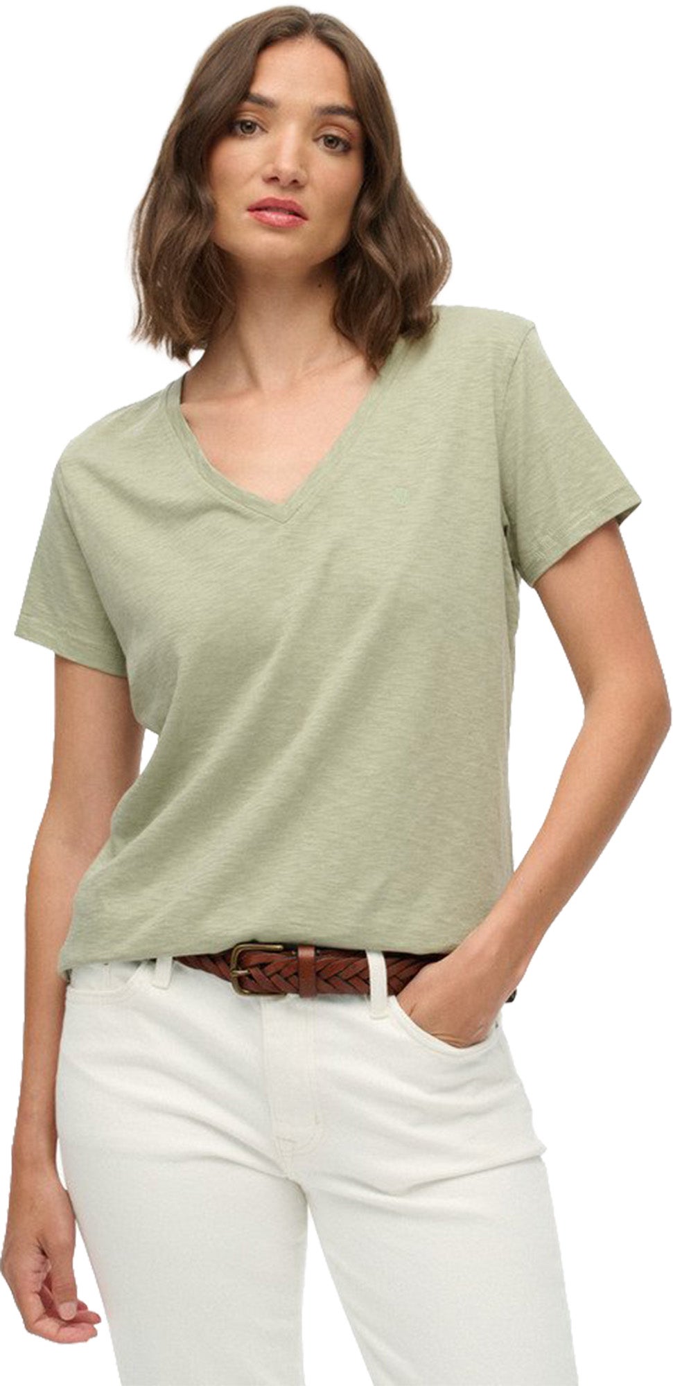 Superdry & Co Studios Slub T-shirt femme Vert 16 Figure 3