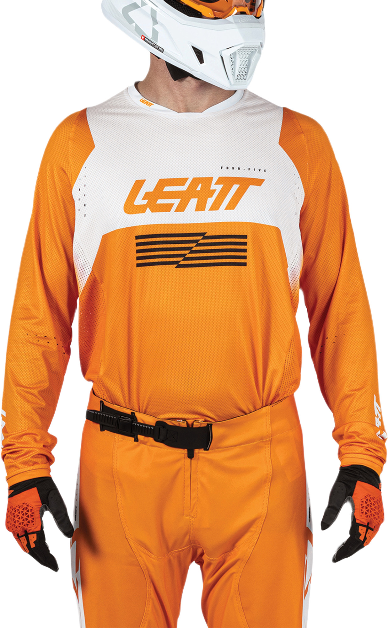 Leatt Moto 4.5 Lite V26 Tricou de motocross portocaliu/alb XL Figura 3