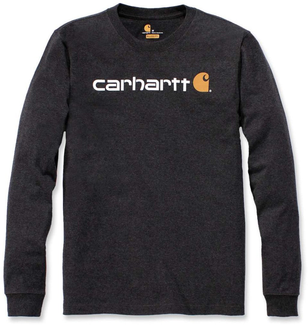 Carhartt EMEA Workwear Signature Graphic Core Logo Longsleeve mørkegrå L Figur 1