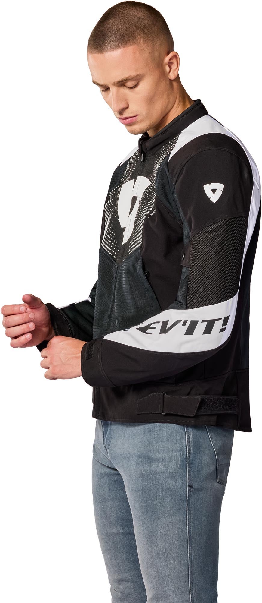 Side view of Revit Hyperspeed 3 GT Air Motorcycle Textile Jacket