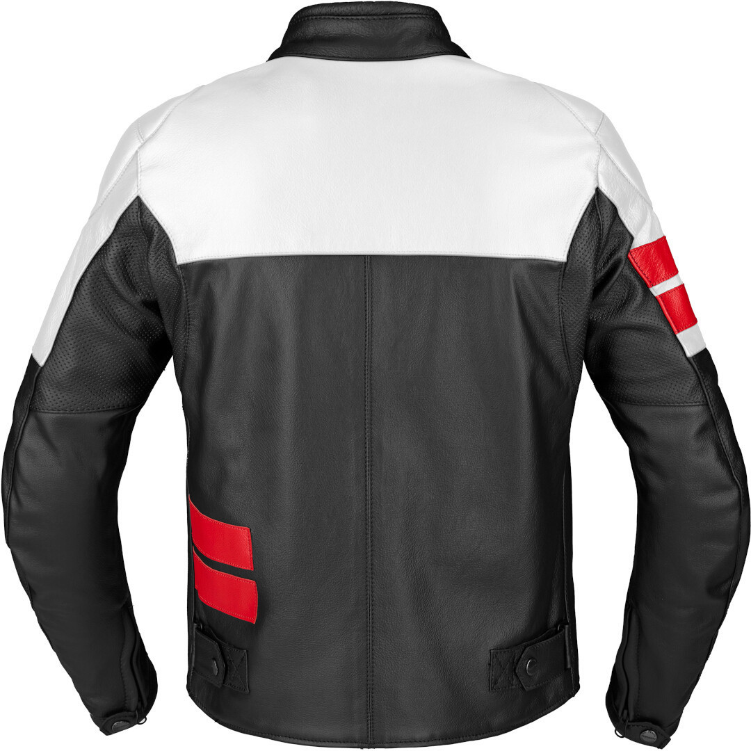 Spidi Roar Motorrad Lederjacke weiß/rot/schwarz 60 Abbildung 2