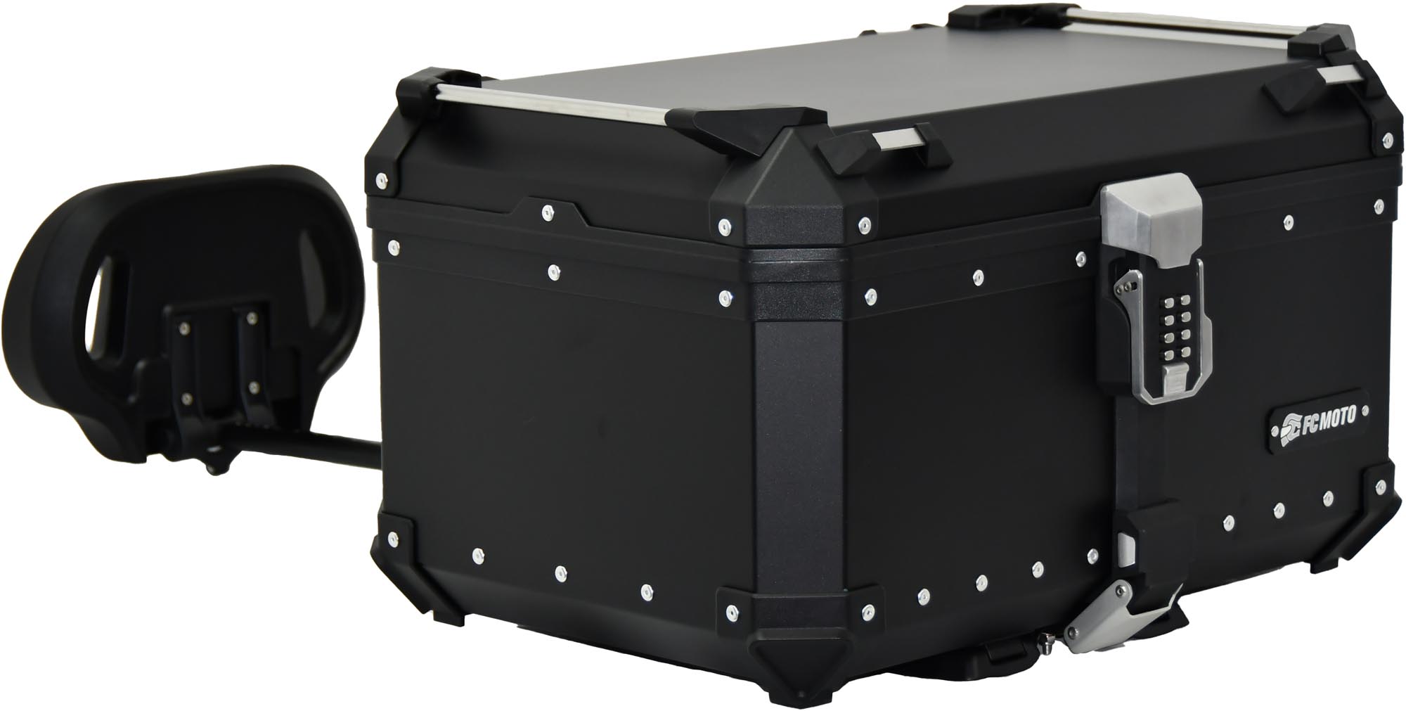 FC-Moto Terreno X PRO Keyless Alu Topcase with adjustable backrest black 65 Ltr. Figure 4