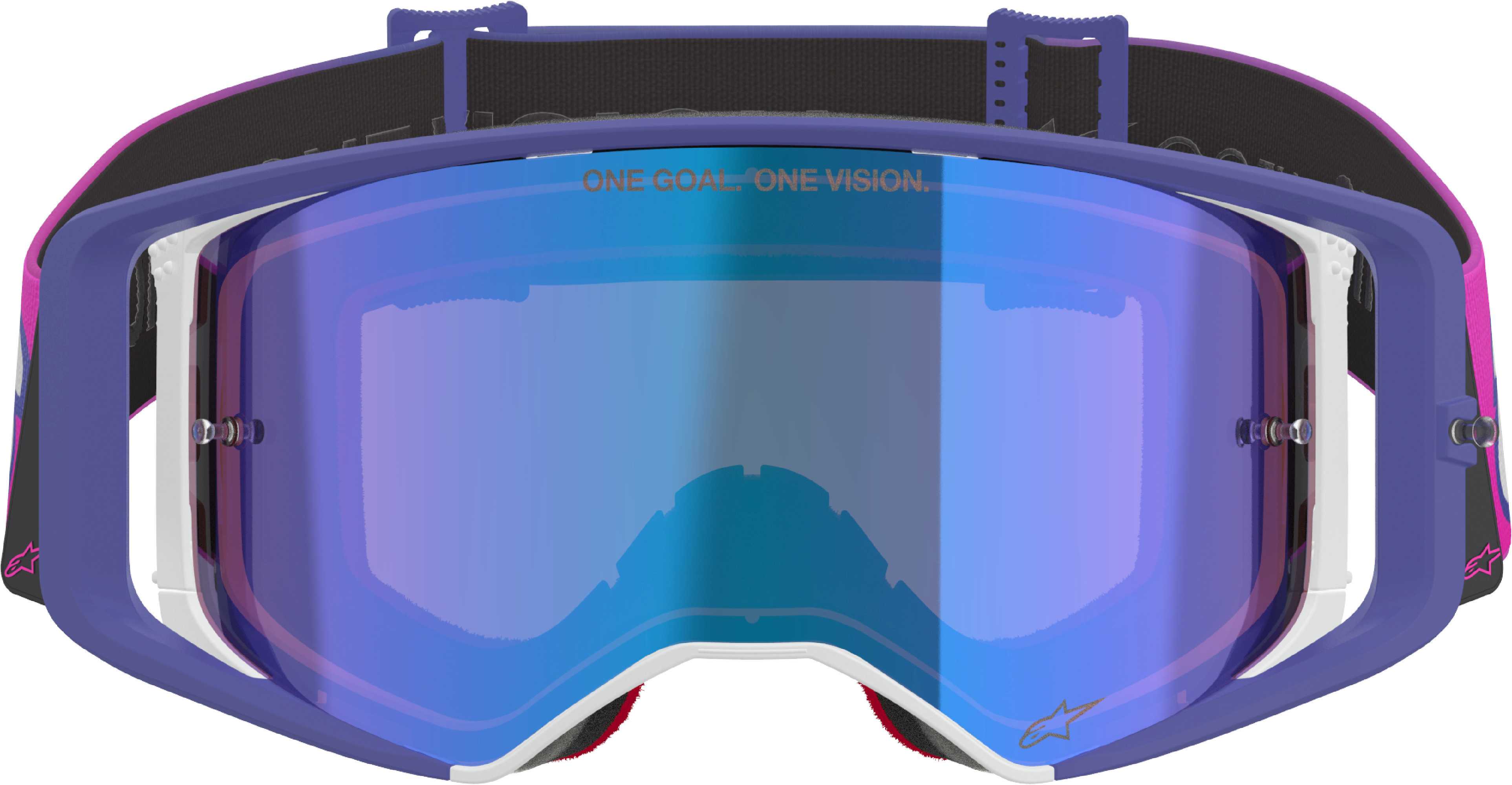 Alpinestars Supertech Vision Vista Ochelari de motocross mov/roz Figura 3