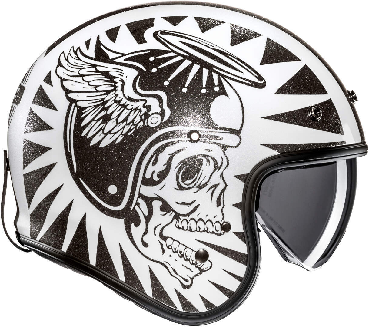 Side view of HJC V31 Flame Jet helmet