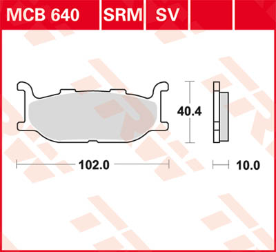 TRW Lucas Bremsbelag MCB640 Figur 1