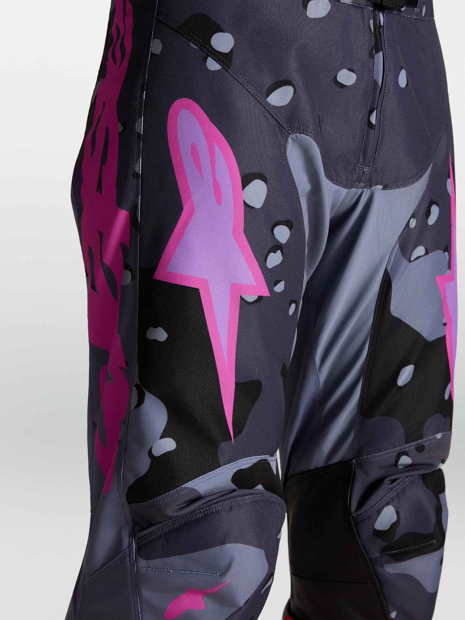 Alpinestars Racer Lone Motocross hlače Siva/vijolična 32 Slika 5