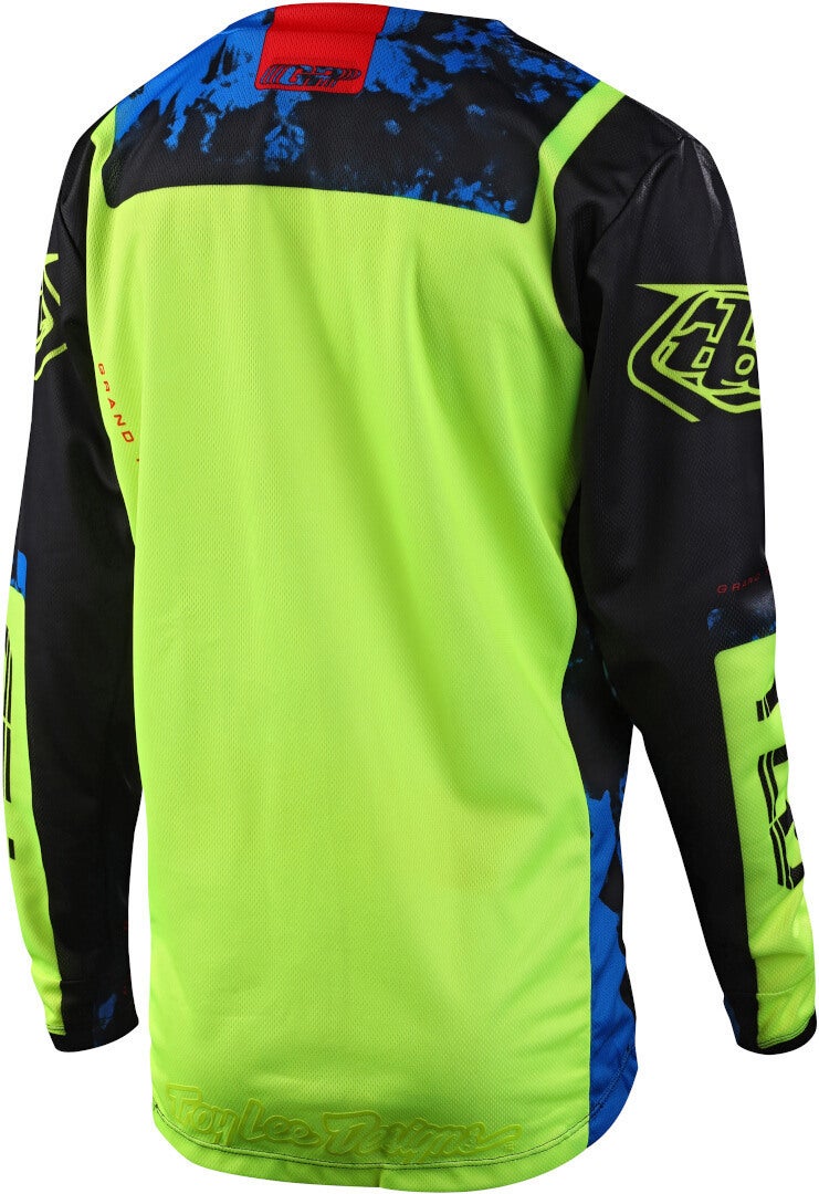 Troy Lee Designs GP Astro Motocross trøje til unge sort/gul M Figur 2