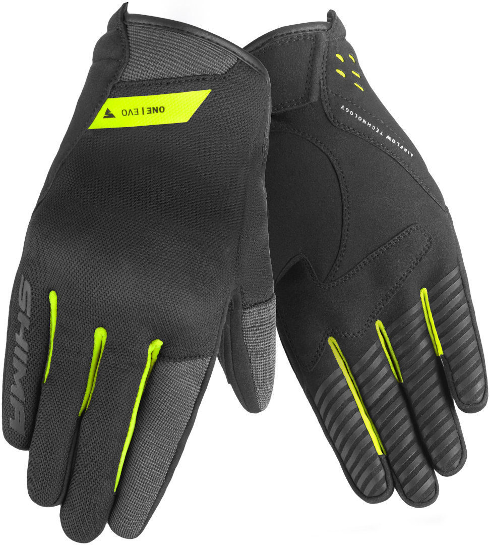 SHIMA One Evo Motorcykel handsker sort/gul L Figur 3
