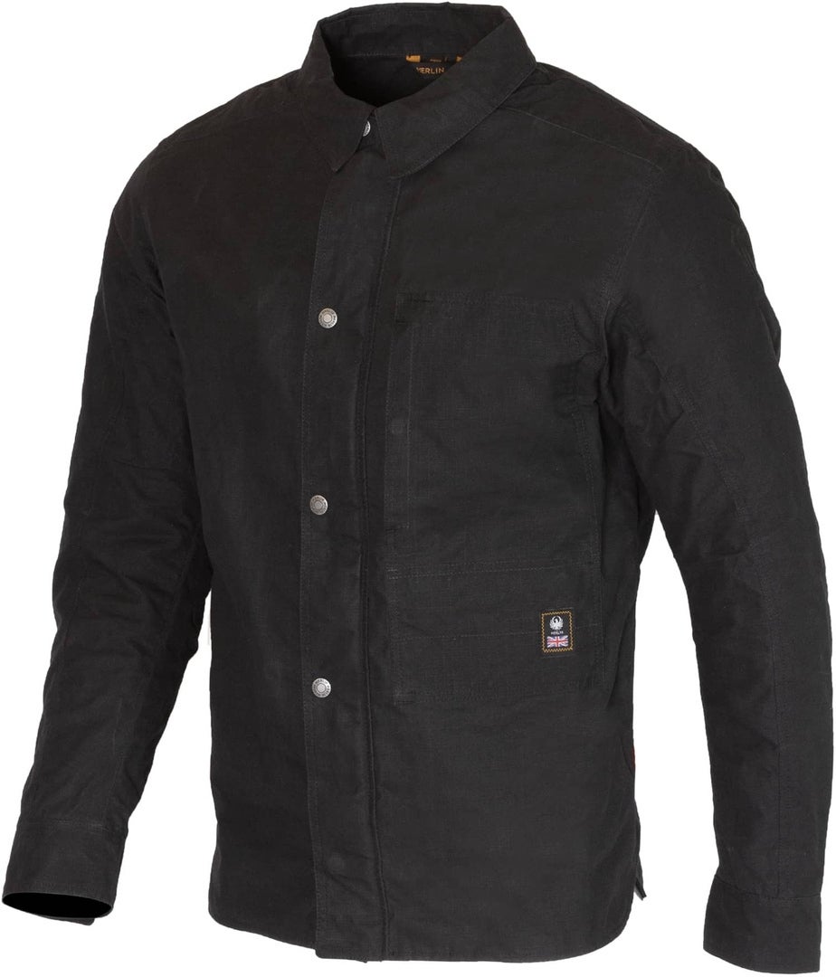 Merlin Broughton Organic D3O Camicia da moto nero 3XL Figura 1