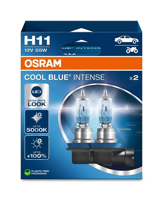 OSRAM Bec Intens Cool Blue H11 12V/55W - x2 Figura 1