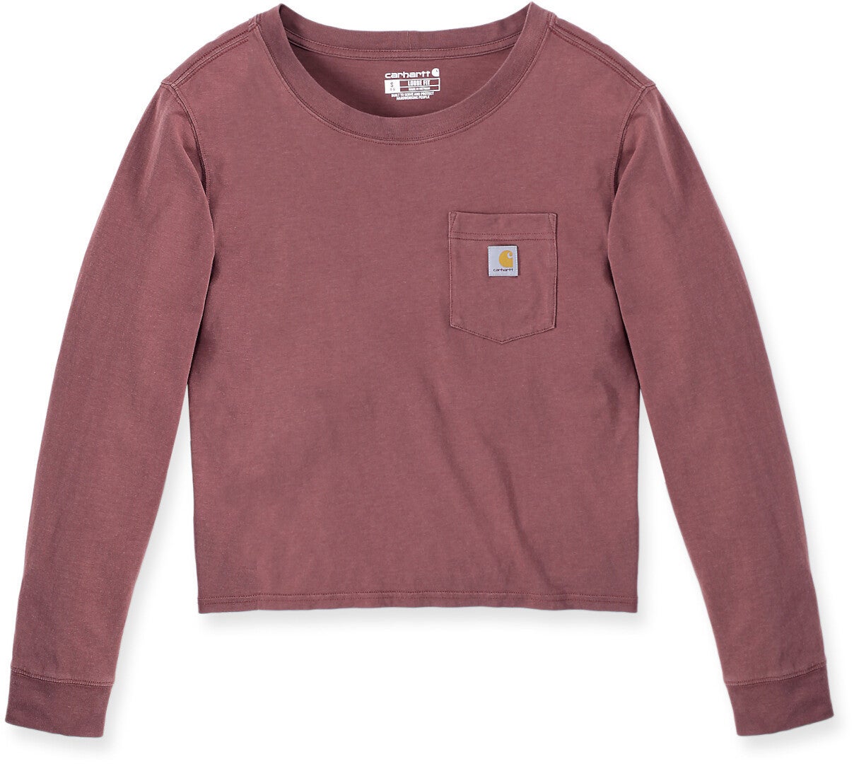 Carhartt Relaxed Fit Lightweight Pocket Camicia a maniche lunghe da donna rosso scuro L Figura 1