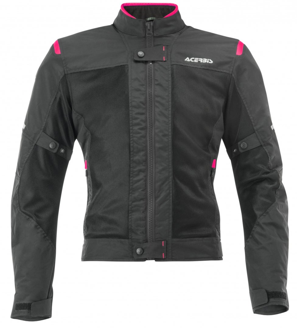 Acerbis Ramsey Vented Damer Motorcykel Tekstil Jakke sort/pink XL Figur 4