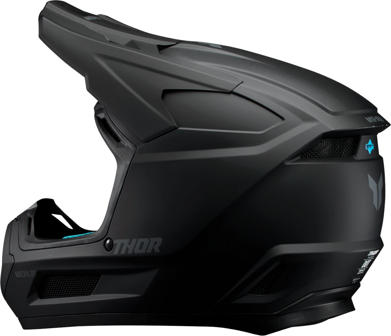 Thor Fleet Blackout Casco da motocross per bambini Y/M (50/51) Figura 4