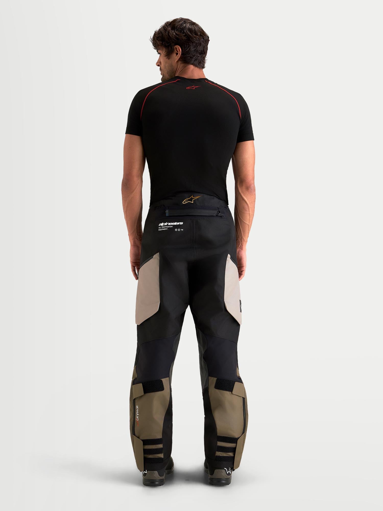 Alpinestars Harok V2 Drystar waterproof Motorcycle Textile Pants grey/brown S Figure 6