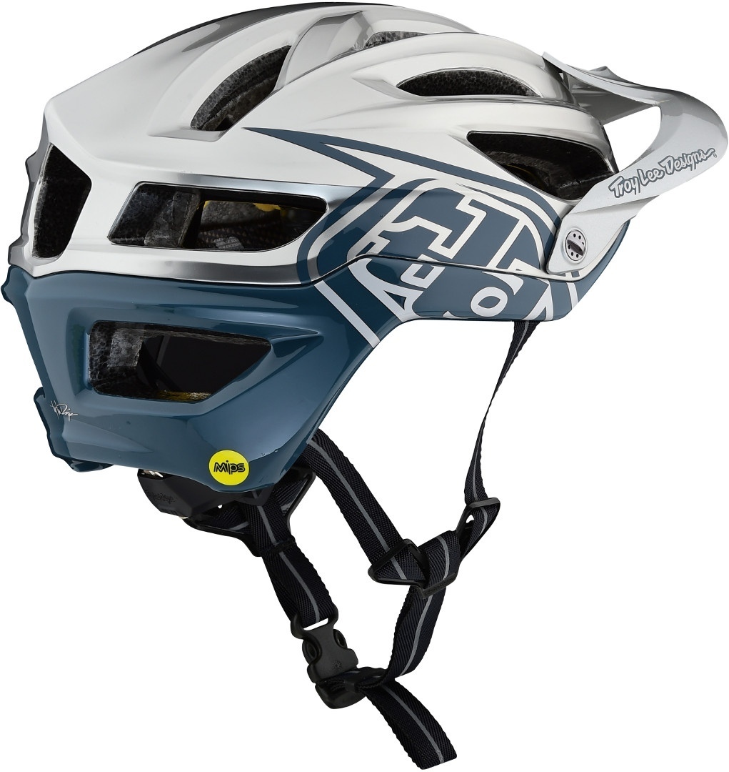 Troy Lee Designs A2 MIPS Decoy Casque Bycicle Argent M/L Figure 3