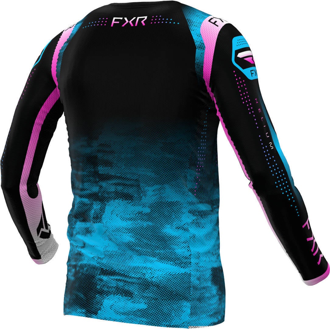 FXR Helium 2024 Motocross trøje sort/blå/pink S Figur 2