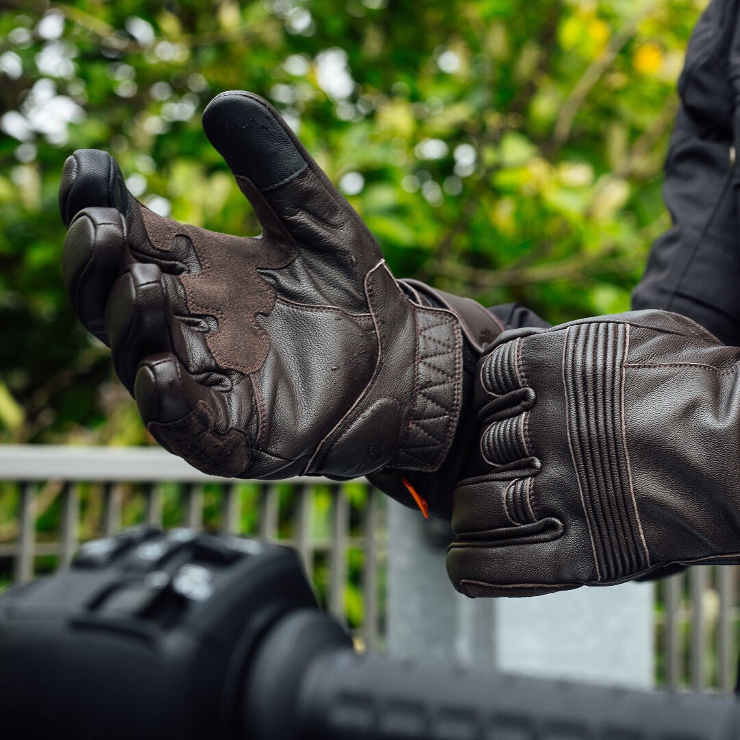 Merlin Minworth II D3O heated waterproof Motorcycle Gloves dark brown 4XL Figure 2