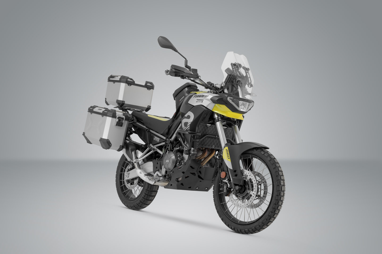 Setul de aventură SW-Motech TRAX ADV - Argint. Aprilia Tuareg 660 (21-) / Rally (24-). Figura 2