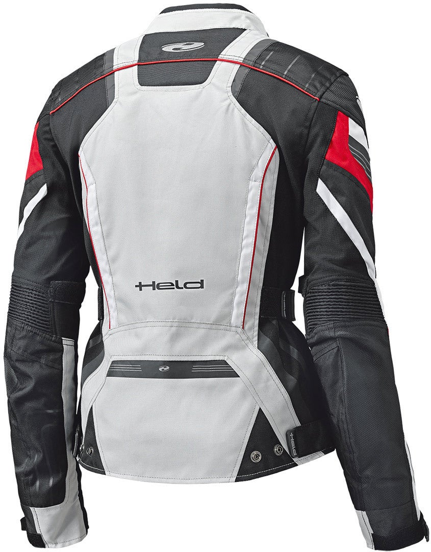 Held Lupo imperméable dames motocycle textile veste Gris/Rouge 3XL Figure 2