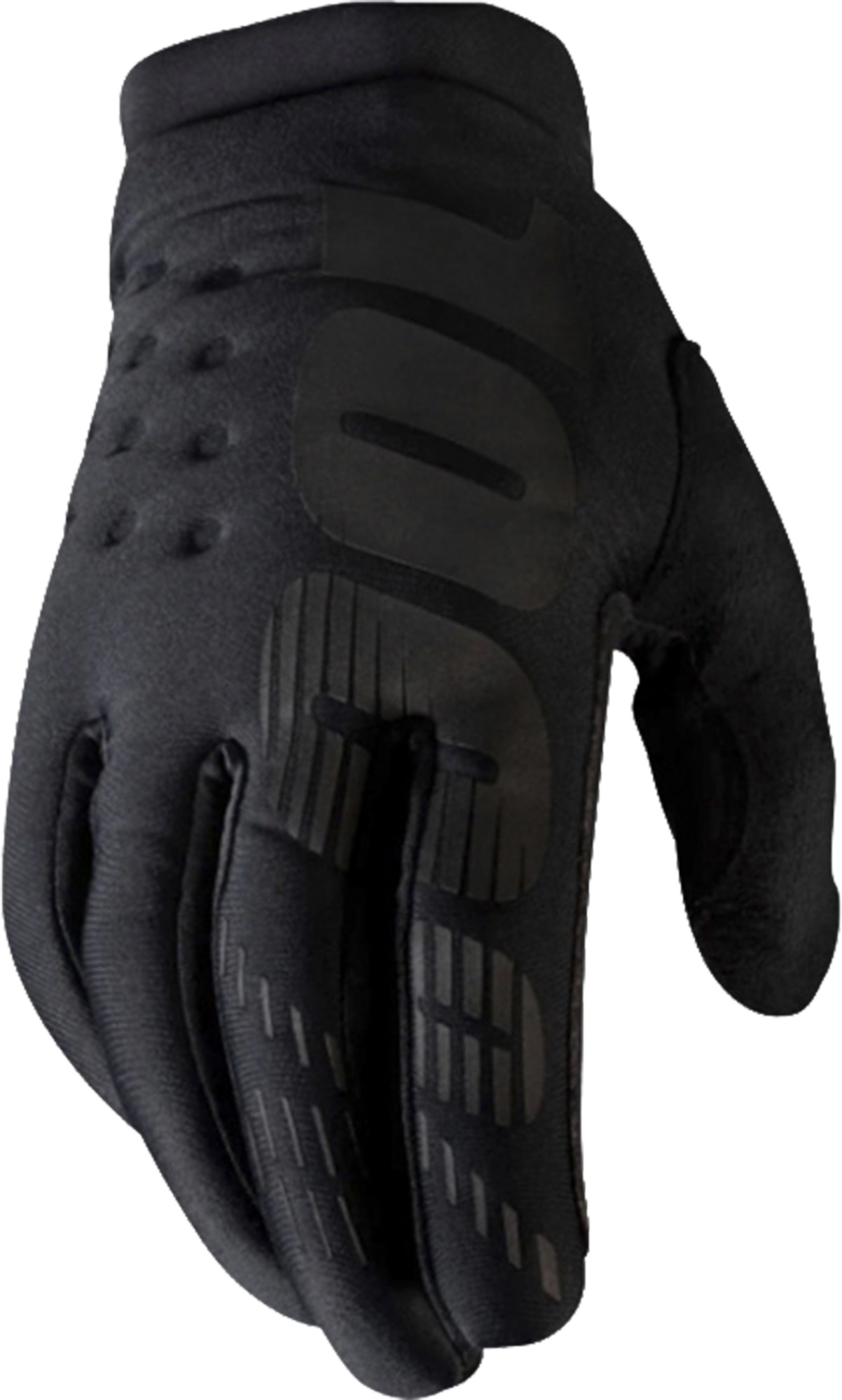 100% Brisker Ladies Bicycle Gloves black M Figure 1
