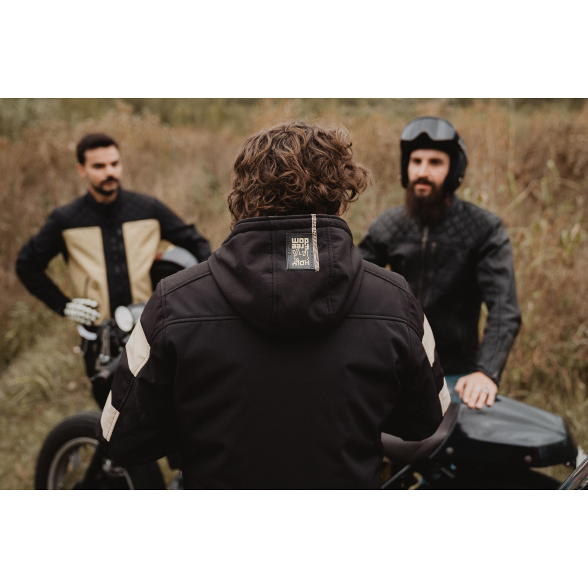 HolyFreedom Prison Softshell Blouson textile de moto Noir/Blanc M Figure 4