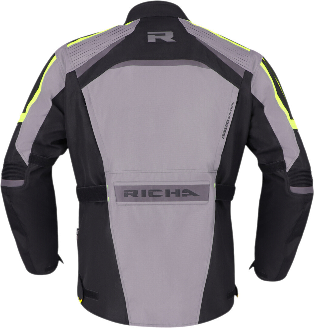 Richa Tundra Jachetă textilă impermeabilă pentru motociclete gri/negru/galben M Figura 3