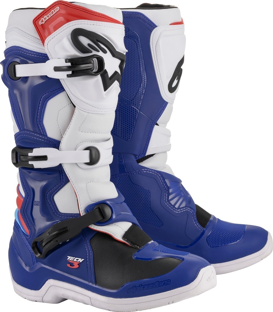 Alpinestars Tech 3 Motokrosové boty modrobílá 14 (49,5) Obrázek 1