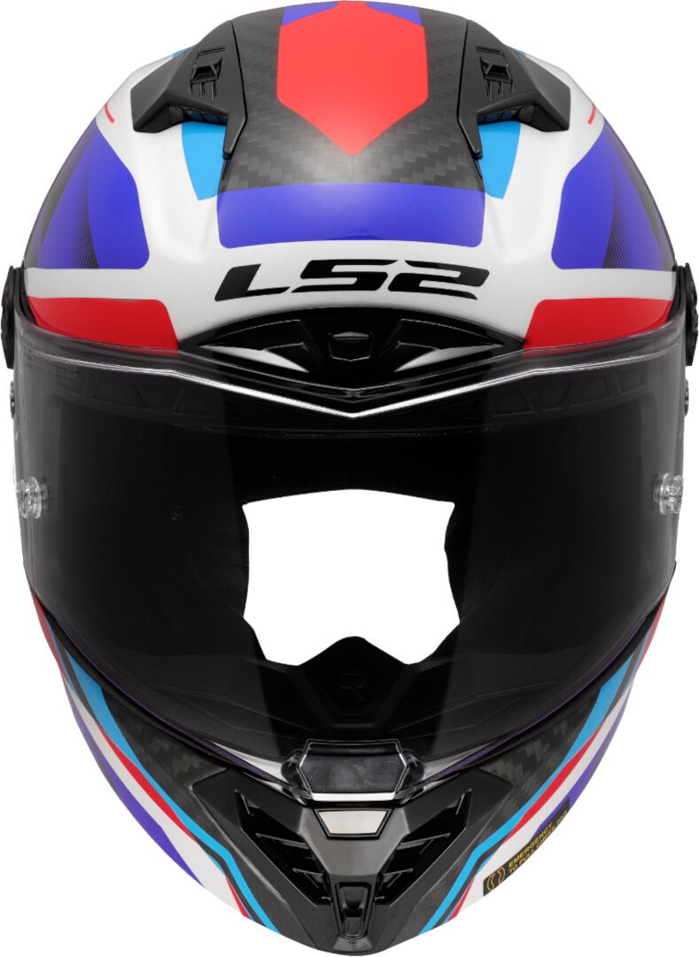 LS2 FF805 Thunder GP Raute Carbon Helm weiß/blau/rot XL (61/62) Abbildung 8
