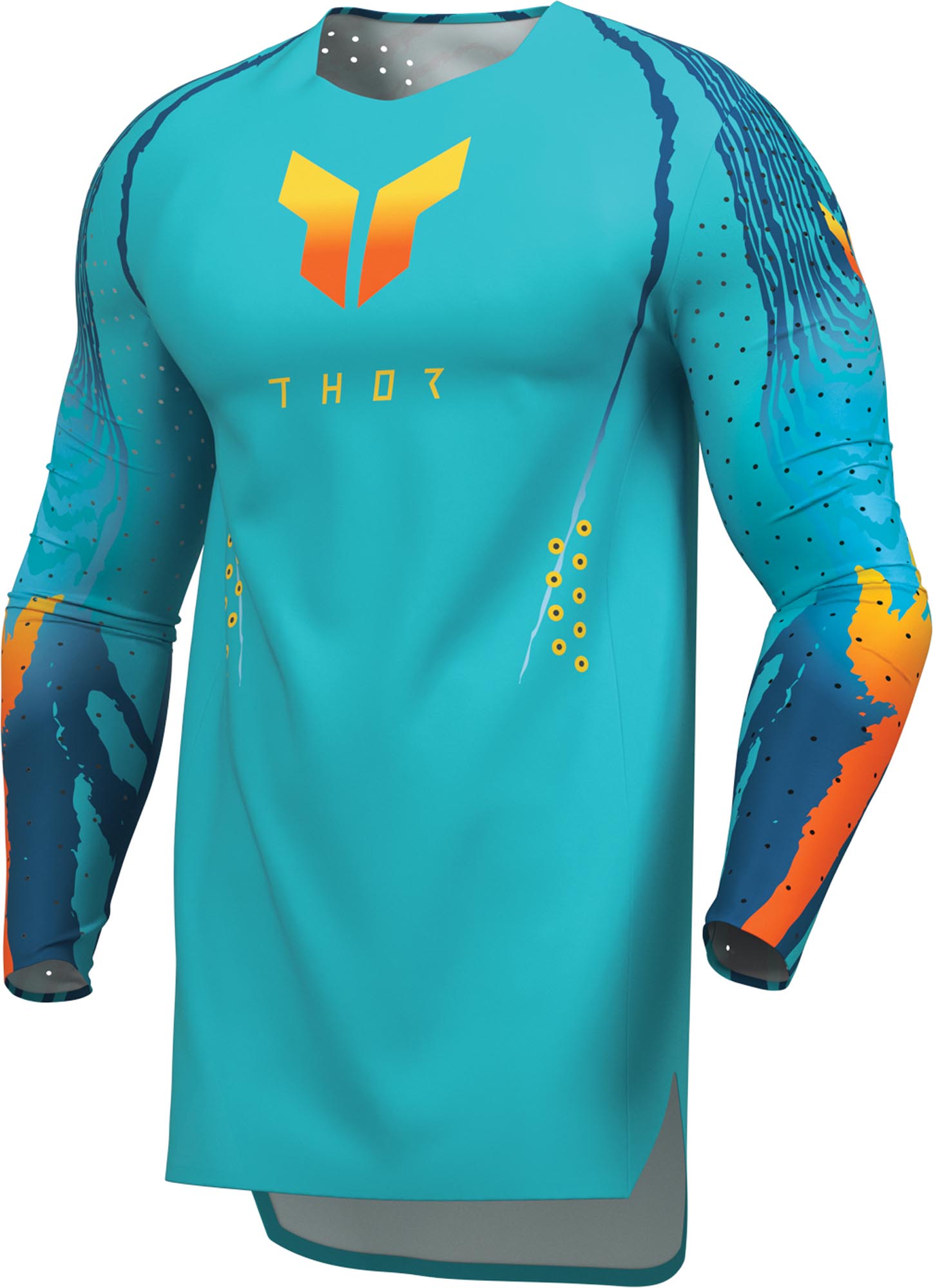 Thor Sportmode Damascus Motocross Jersey blue S Figure 1
