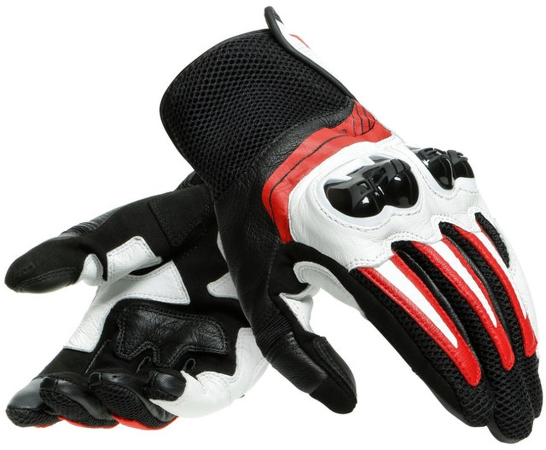 Dainese Mig 3 Unisex Motorcykelhandsker sort/hvid/rød S Figur 1