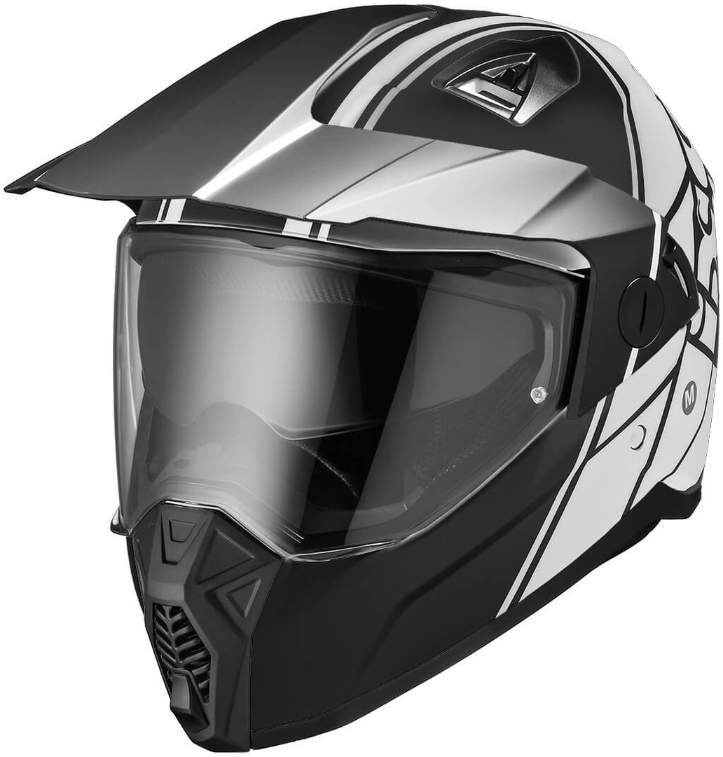 IXS 208 2.0 Kask Enduro czarno-biały M (57/58) Rysunek 1