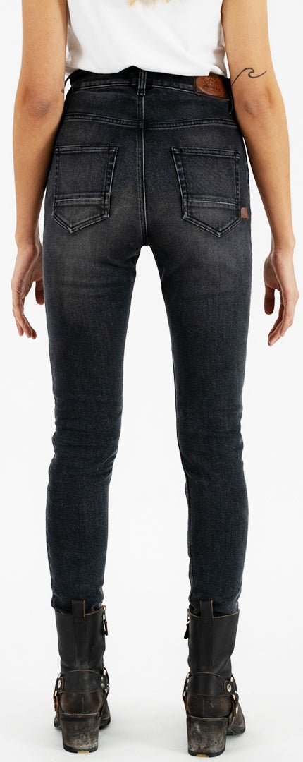 Rokker Tech High Waist Damen Motorrad Jeans Kurz 38 Abbildung 4