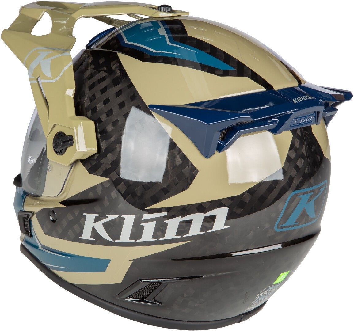 Klim Krios Pro Ventura Carbon ECE/DOT Casco da enduro oliva S (55/56) Figura 2
