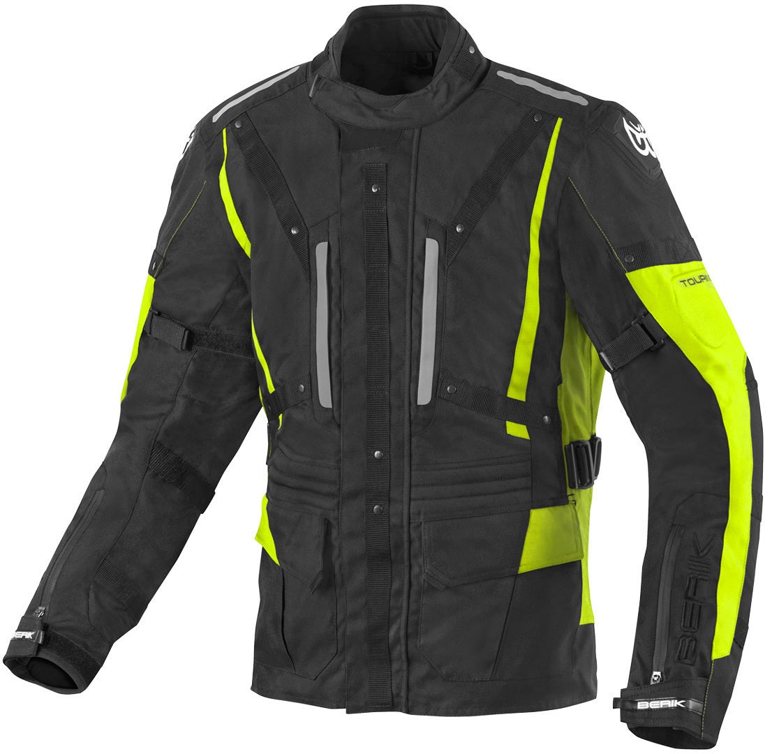 Berik Spencer waterproof Motorcycle Textile Jacket black/yellow 52 Figure 1