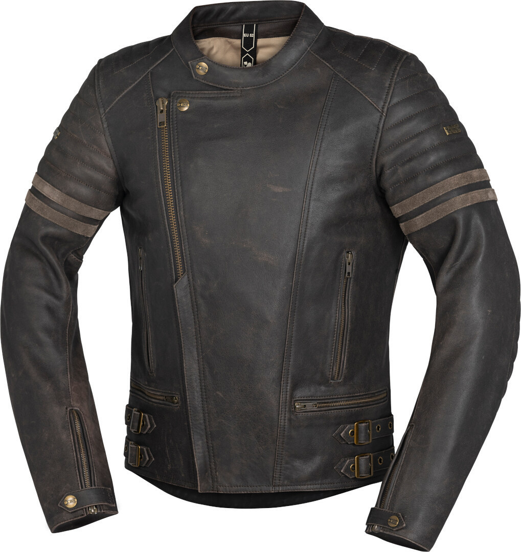 IXS Andy Veste en cuir de moto noir 60 Figure 2