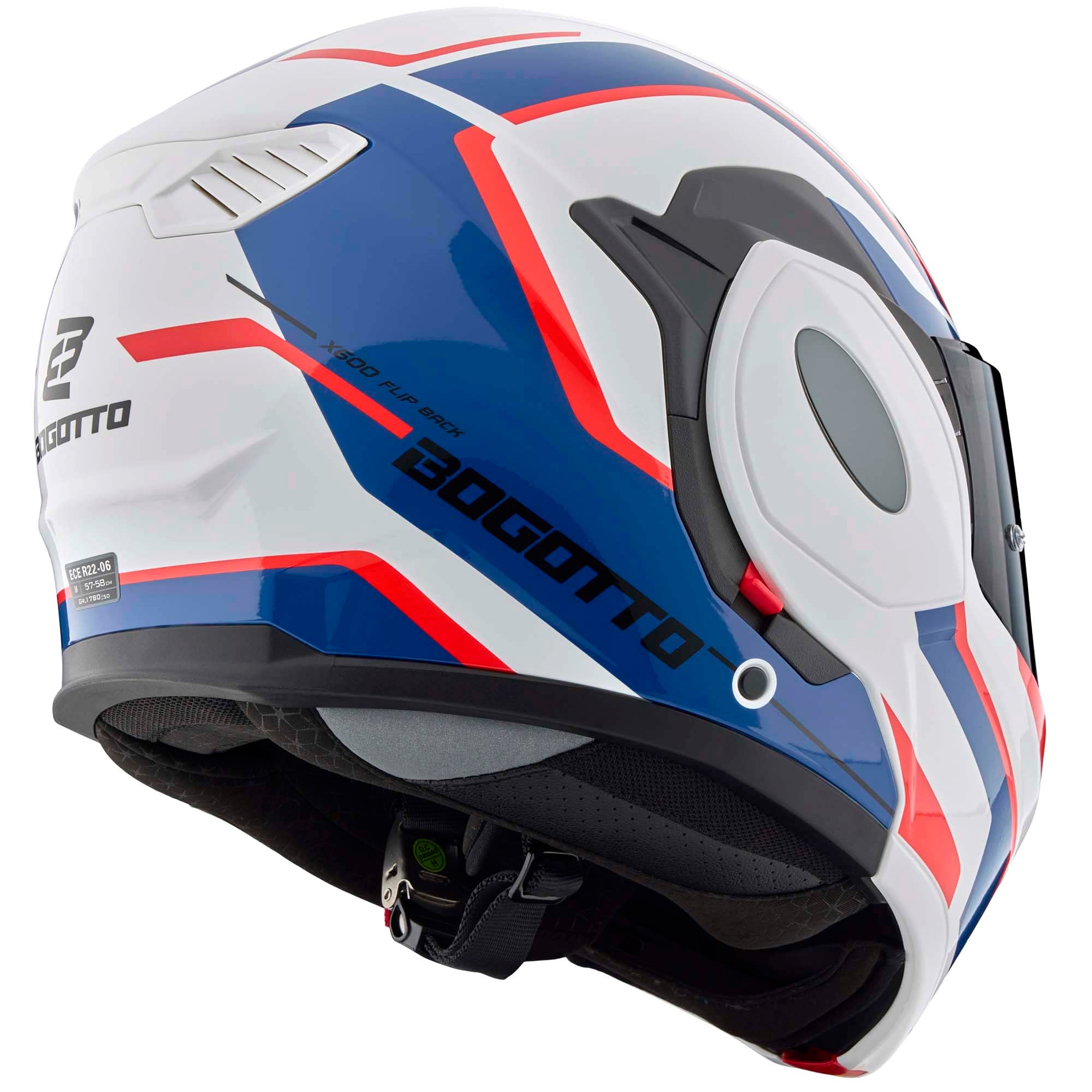 Bogotto FS-X600 Vyda Helmet white/red/blue M Figure 4