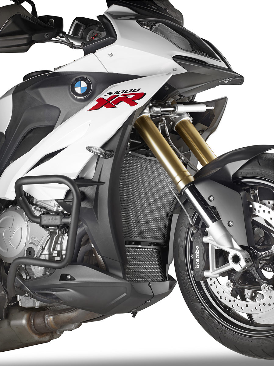 GIVI Spezifischer Schutz für Wasser- und Ölradiatoren aus Edelstahl, schwarz für BMW Modelle (s. unten) Figur 1