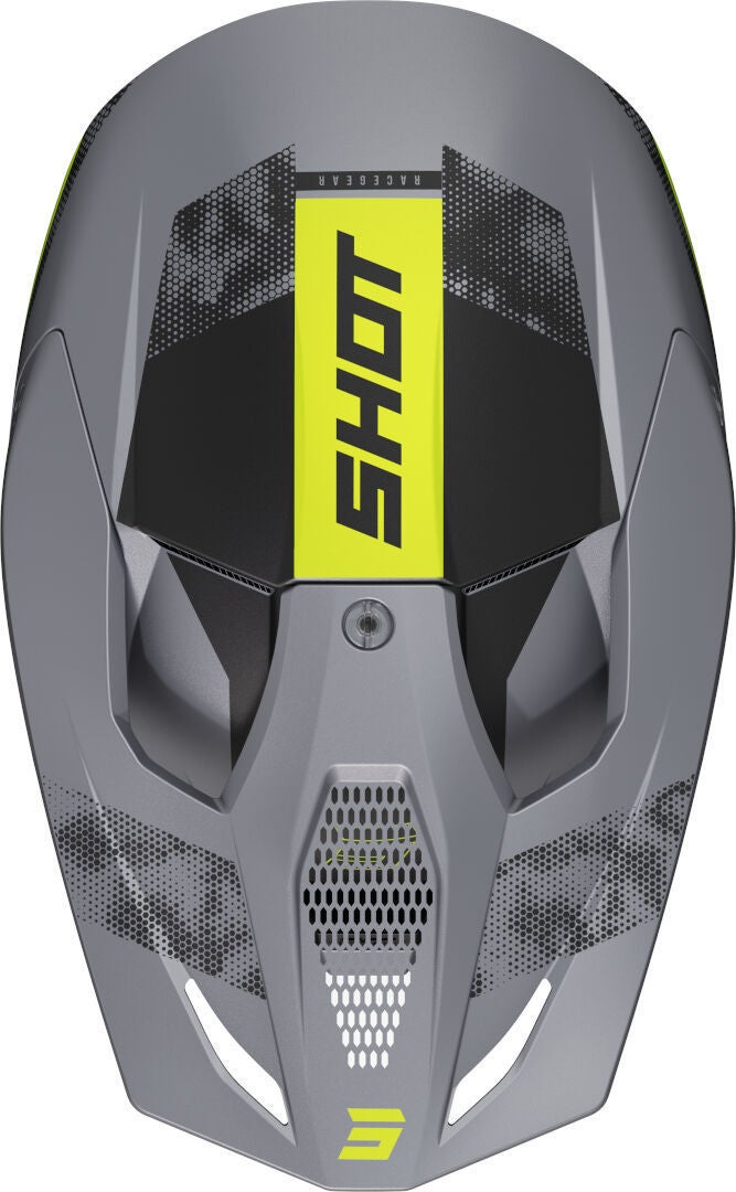 Shot Furious Patrol Motocross Helmet grey/neon yellow M (57/58) Figure 3