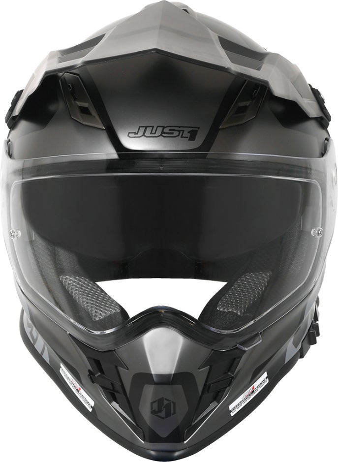 Just1 J34 Pro Tour Motocross hjelm Sort/Titanium XS (53/54) Figur 4