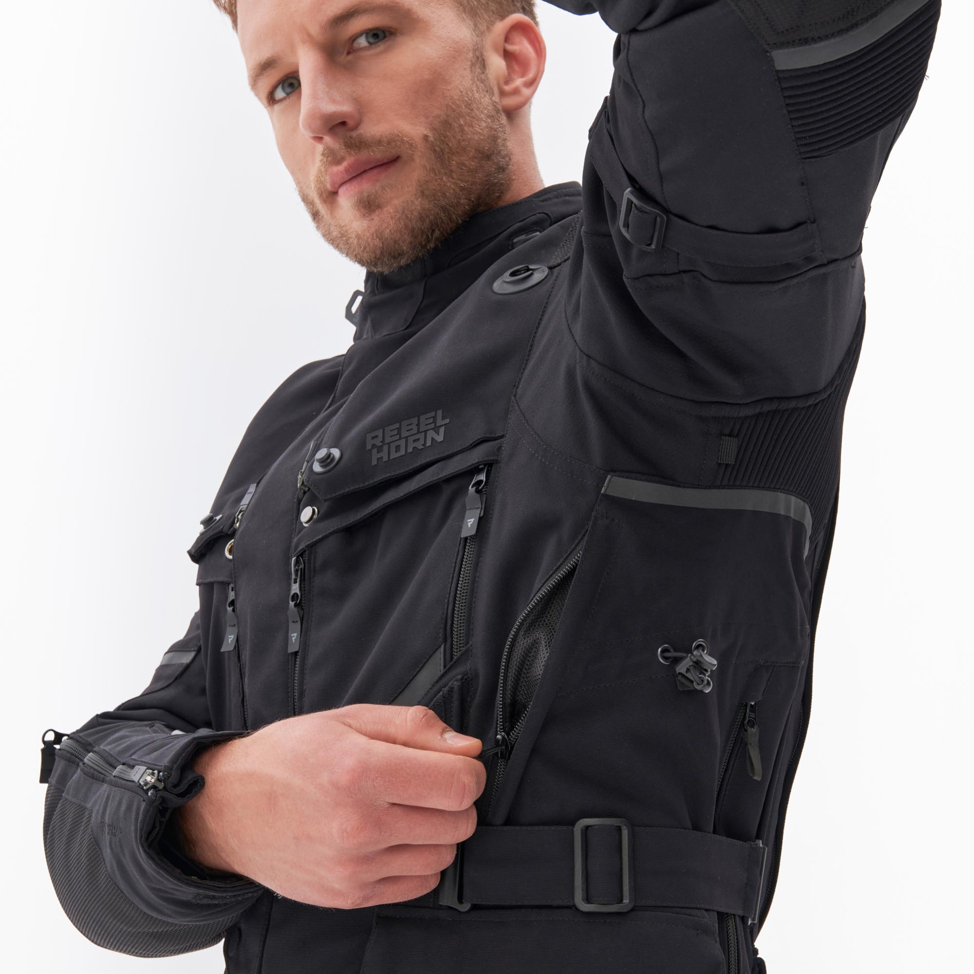 Rebelhorn Range Veste textile moto imperméable noir S Figure 7
