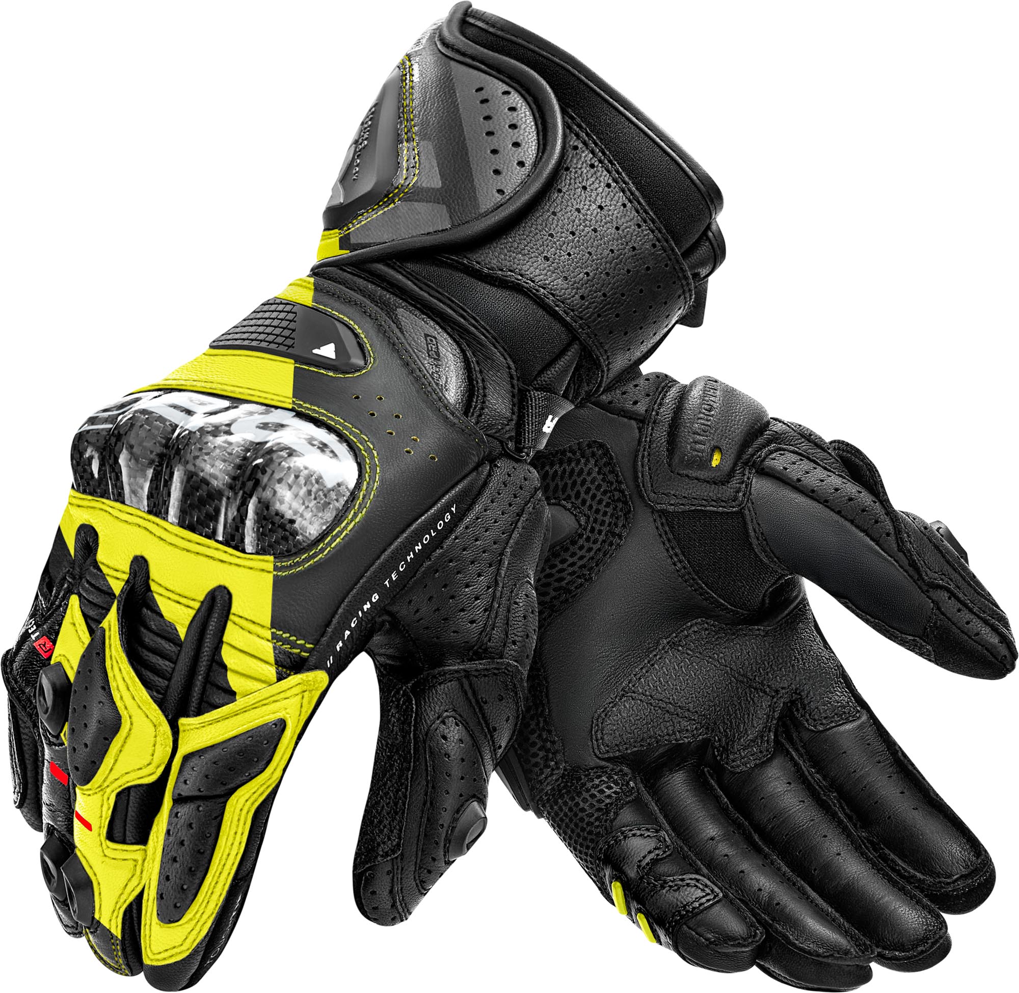 SHIMA RS-3 Motorcycle Gloves black/yellow L Figure 1