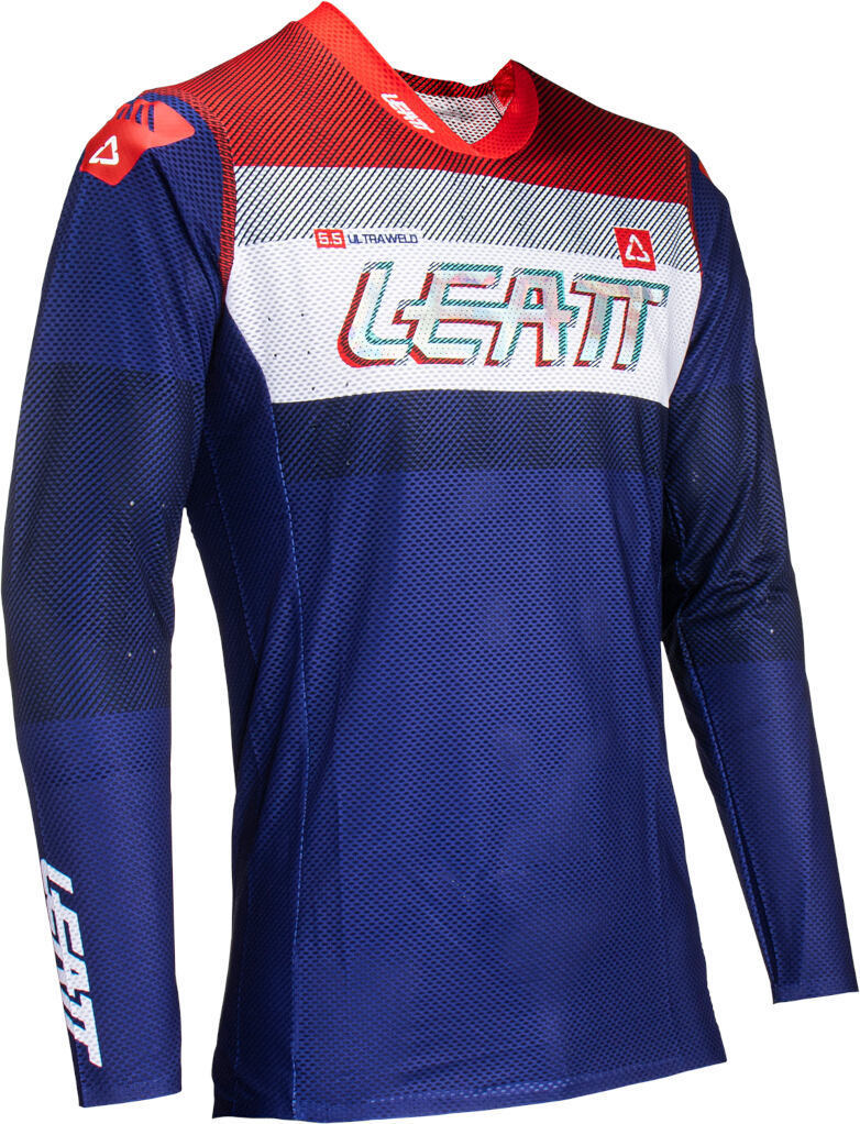 Leatt 5.5 Ultraweld 2024 Tricou de motocross Roșu/Albastru închis S Figura 3