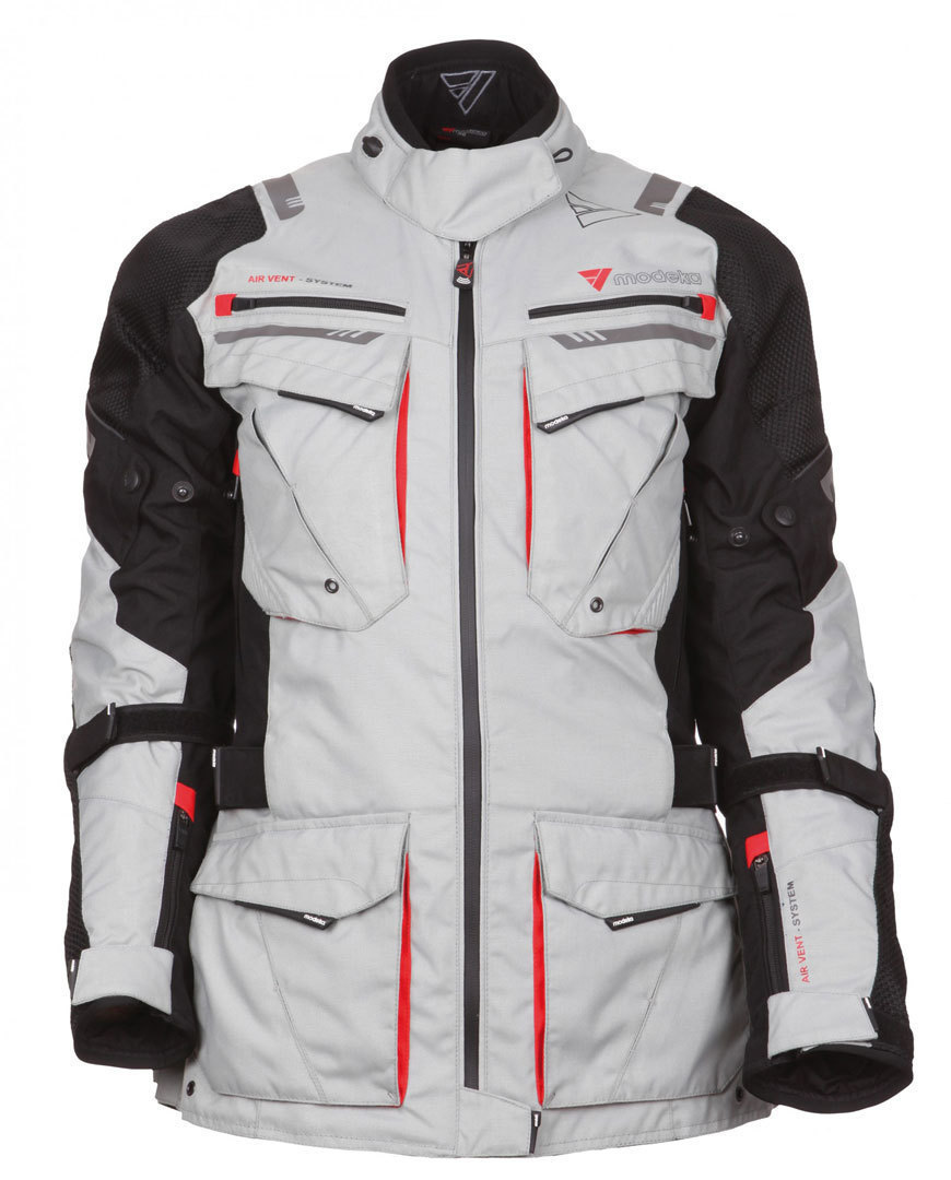 Modeka X-Renegade Ladies Textile Jacket black/light grey 48 Figure 1